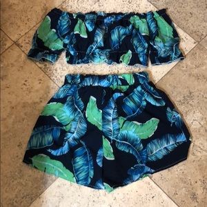 2 piece short set